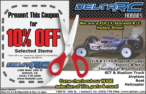 DeltaRC 500 Ads & Coupons