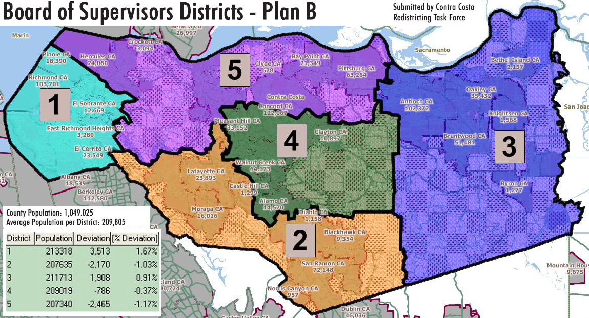 Proposed New Board Of Supervisors District Maps Released Antioch Herald