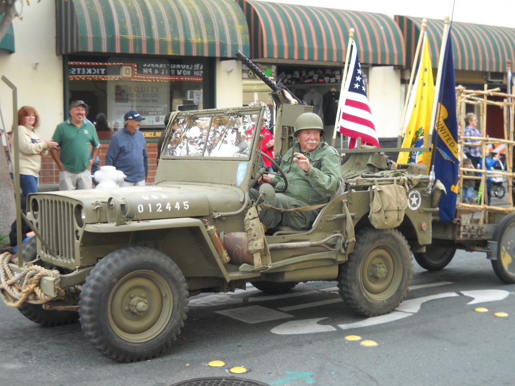 Vintage military vehicles.