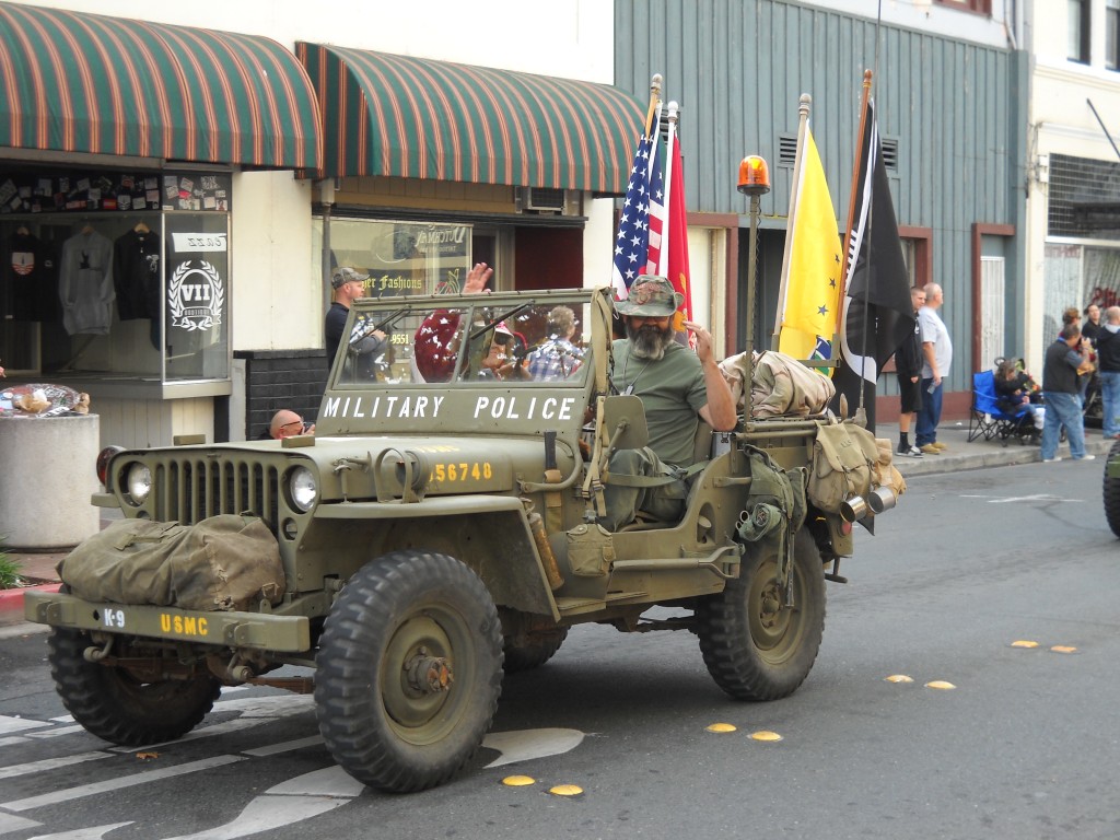 Vintage military vehicles.