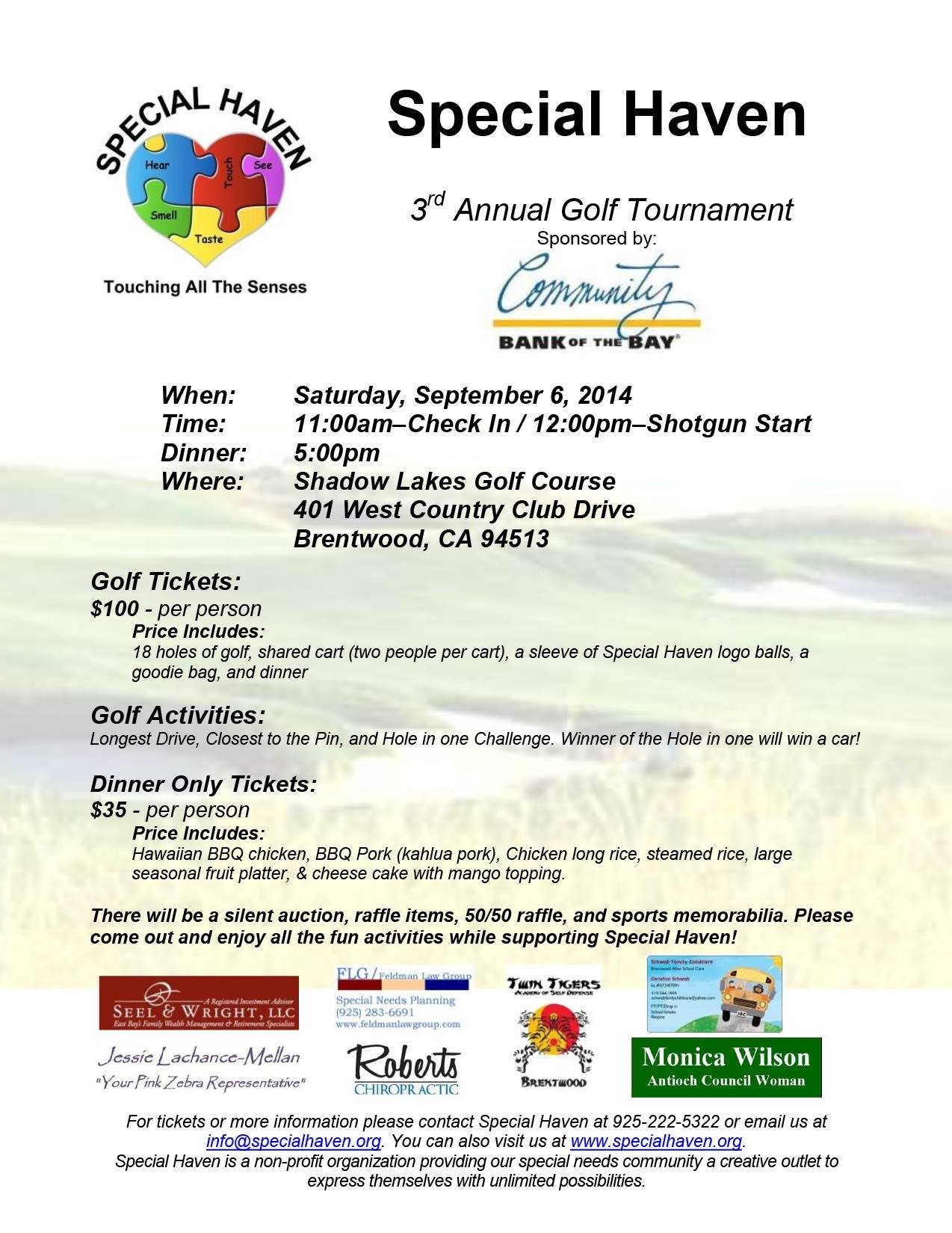 Special Haven Golf Tourney