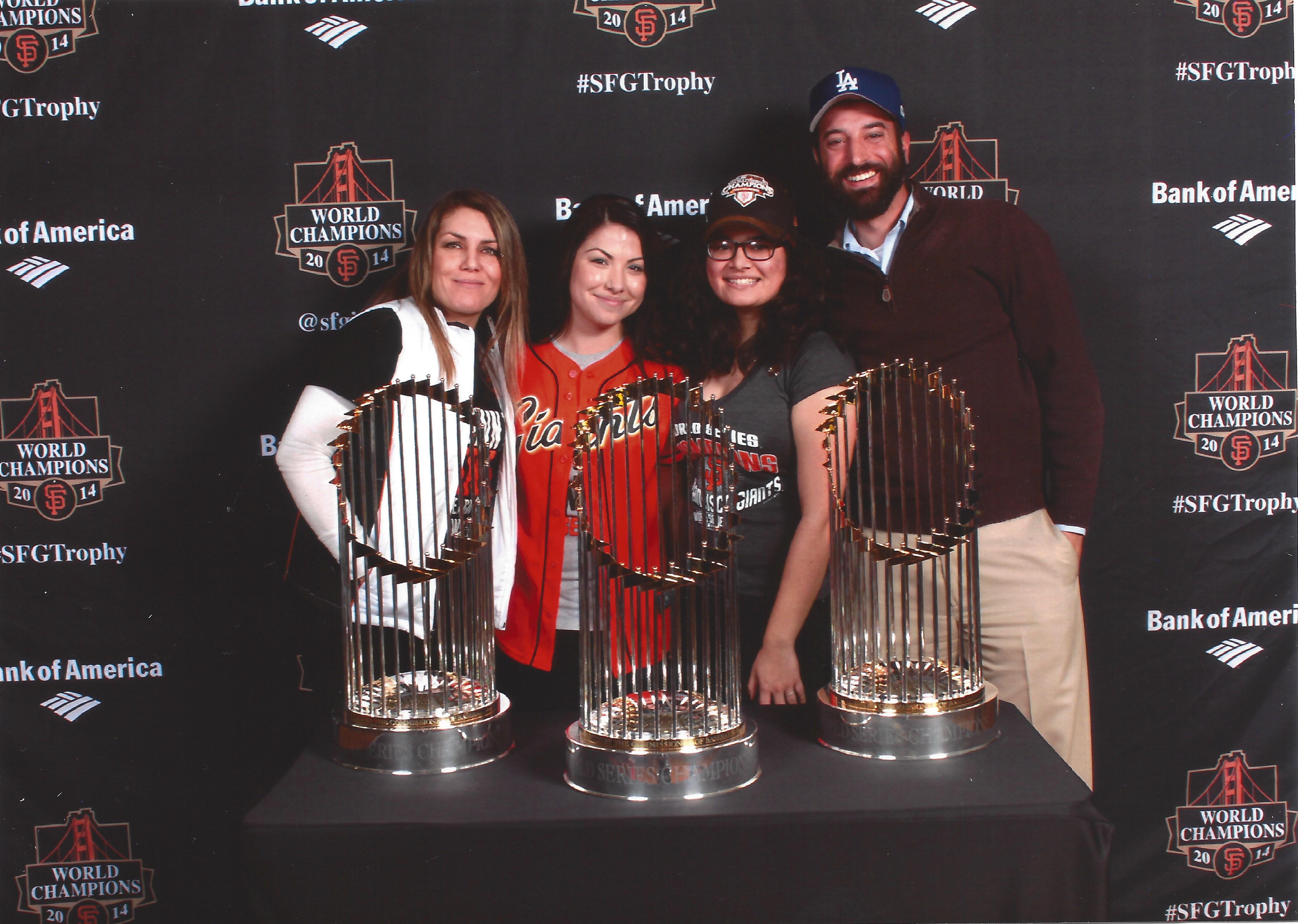 See the Giants' three World Series trophies in Antioch on Tuesday, January  27