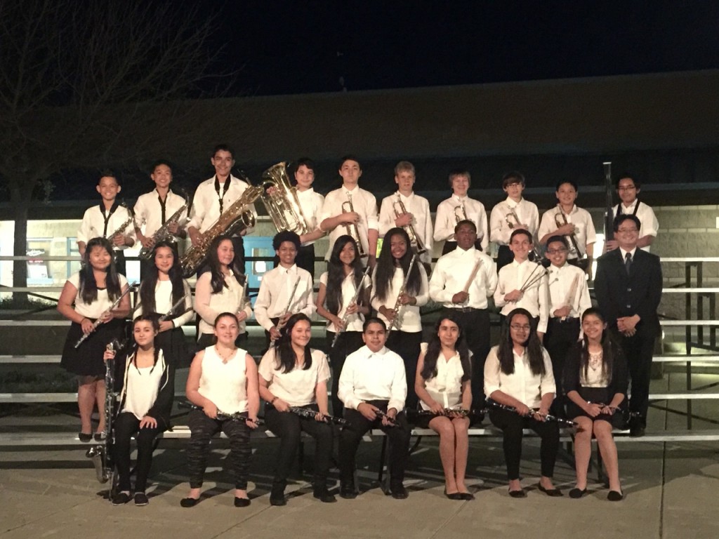 The Black Diamond Middle School band and orchestra.