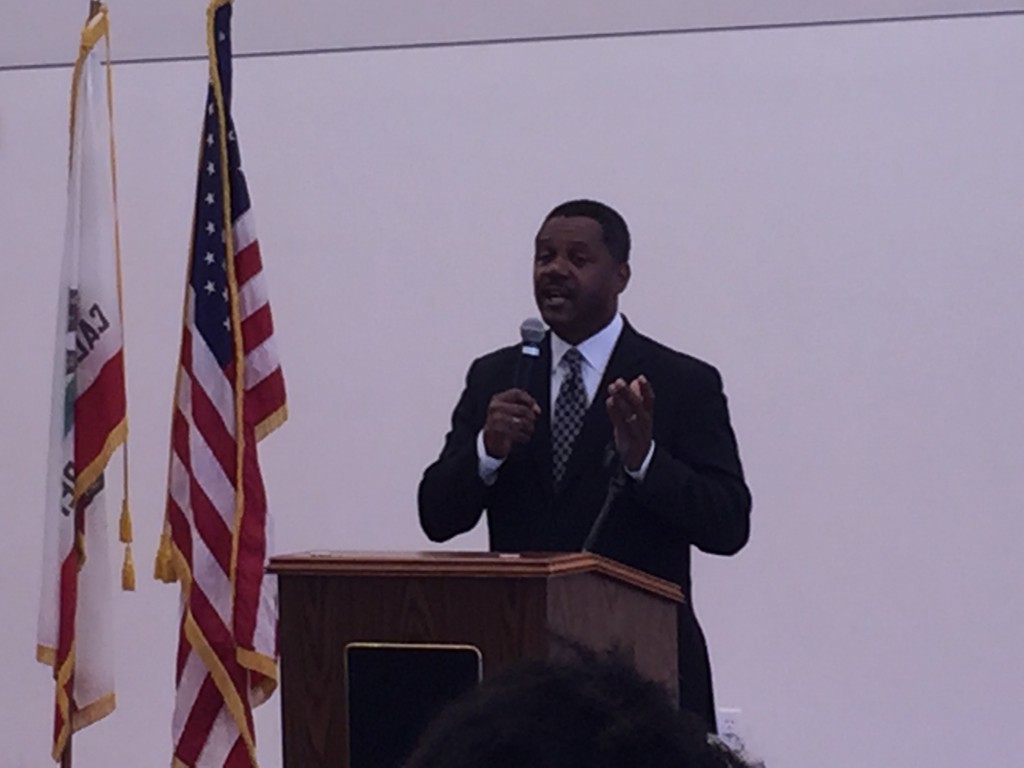 Antioch Mayor Wade Harper speaks at the annual State of the City lunch on Friday, May 29, 2015.