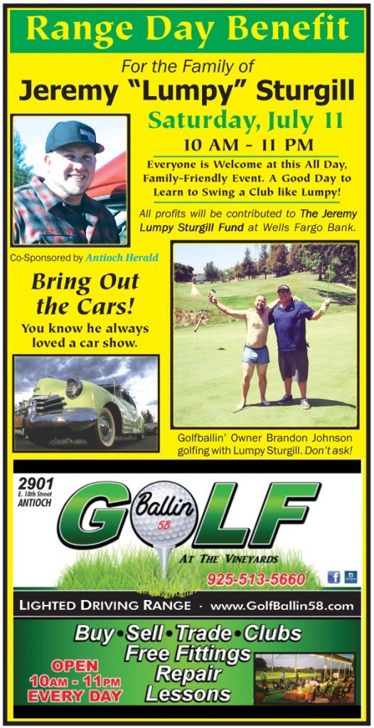 Golfballin' - Lumpy Benefit web ad