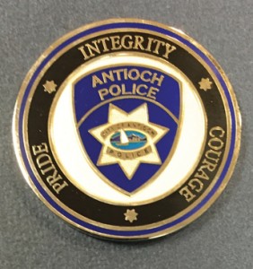 APD Challenge Coin given to each of the academy graduates.