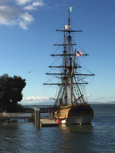 The Lady Washington docked near the former Humphrey's restaurant in Antioch, on Saturday, Oct. 17, 2015.