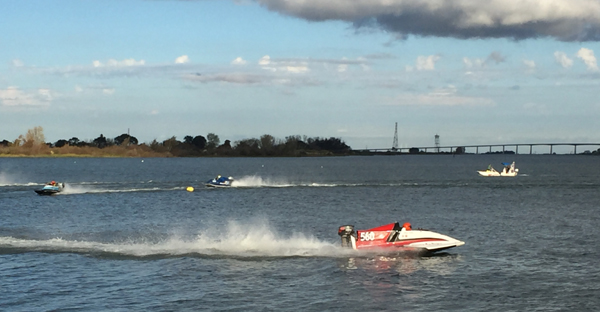 Delta Thunder speed boat races on the river, in Antioch, Saturday, October 17, 2015