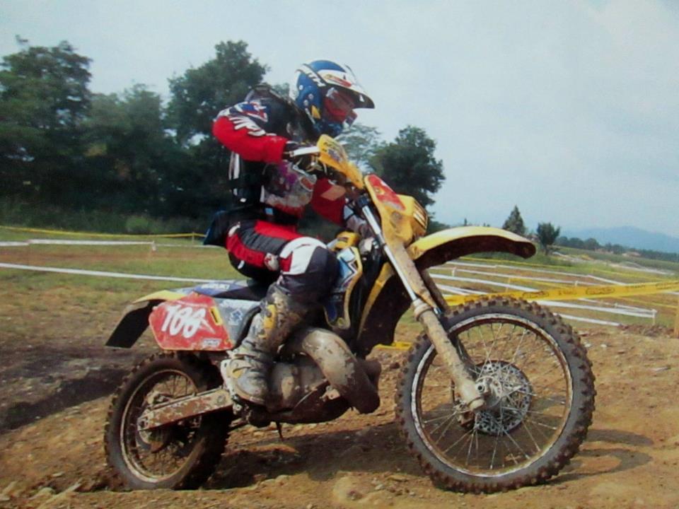 Rodney Smith racing in the Suzuki RMX250 Trophy Team USA, ISDE 1997, from his Facebook page.