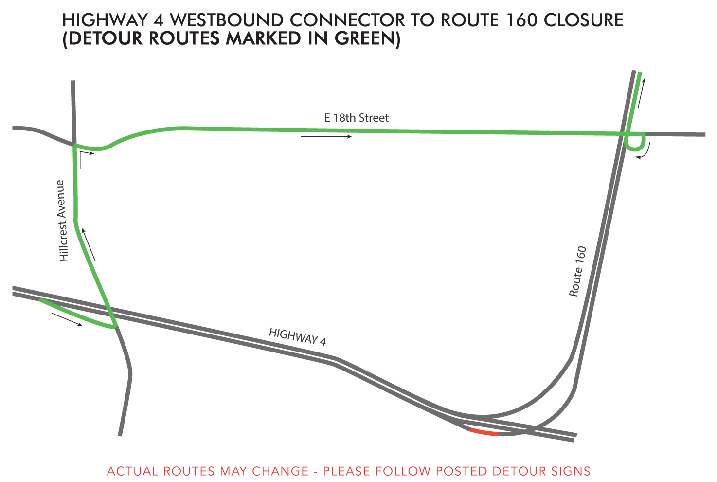 Hw4 Westbound Connector to Route 160 Nov14-20