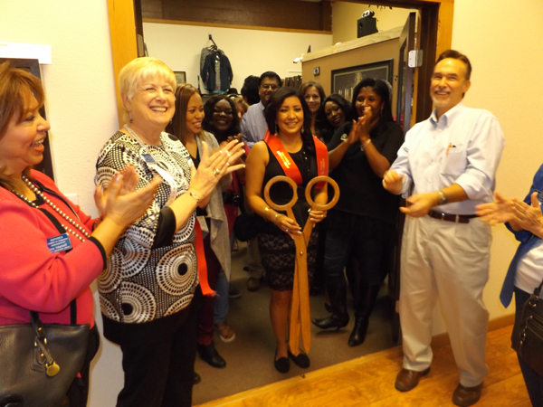 Everyone cheered after Zendy Garcia cut the ribbon officially opening her new store, Zendy's Boutique.