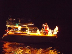 boat with Santa