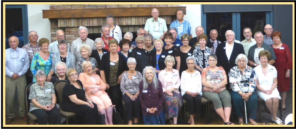 Antioch High School Class of 1956 60th reunion attendees.