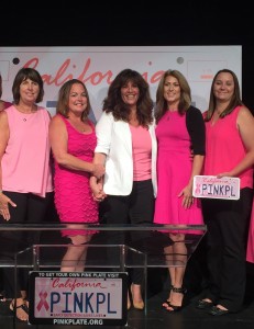 Pink Plate co-founders, Carla Kimball (center) and Survivor Sisters of Contra Costa County (L-R) Deborah Bordeau, Heather McCullough, Chere Rush and Heather Solari. photo courtesy of pinkplate.org.