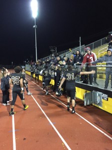 Panthers players are congratulated by their friends, family, fellow classmates and other fans.