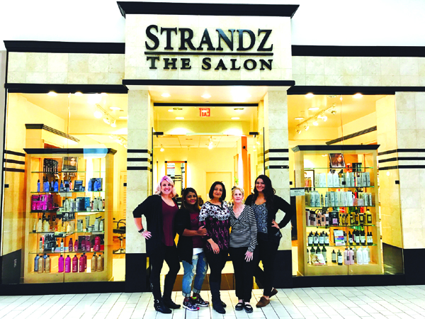 Strandz stylists, from left to right - Trisha, Rani, Sonya, Angela and Jessica. Not pictured Ginny.