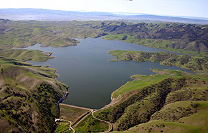 The 100,000 acre-foot Los Vaqueros Reservoir