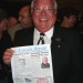 Jim Lanter with cover of the Herald