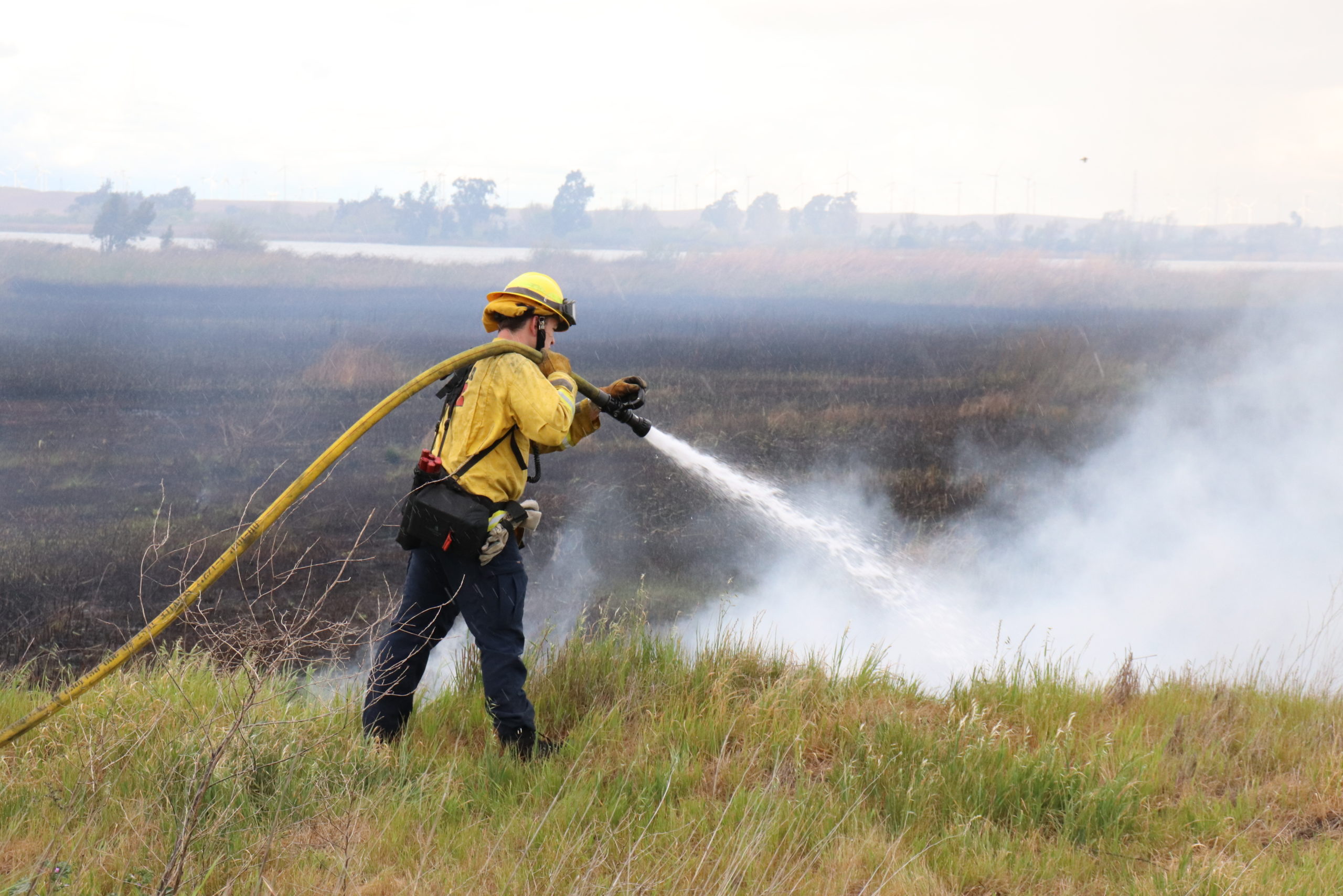 ConFire crews battle fire at Dow Wetlands Tuesday evening | Antioch Herald