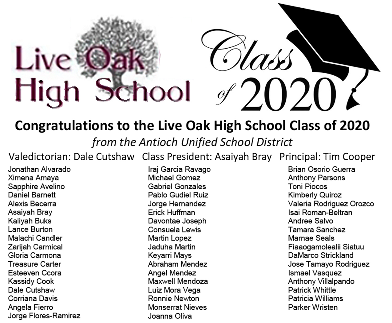 ausd-congratulates-the-live-oak-high-class-of-2020-see-list-of-graduates-antioch-herald