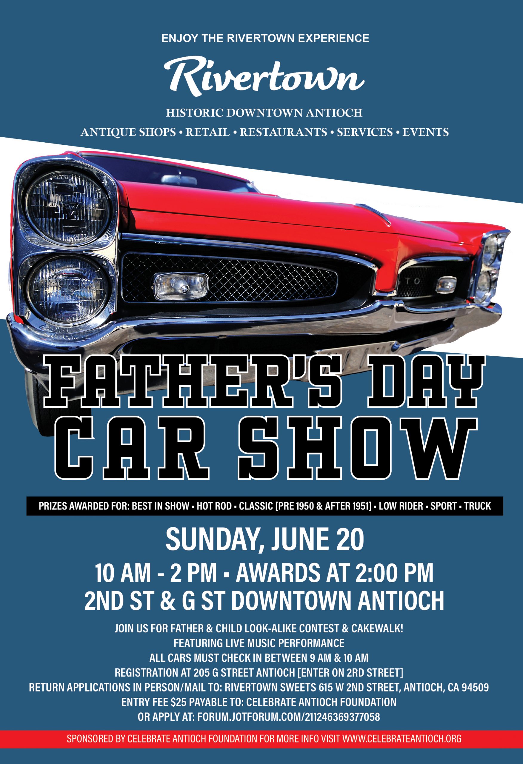 Enter your car in the Rivertown Father’s Day Car Show June 20 | Antioch