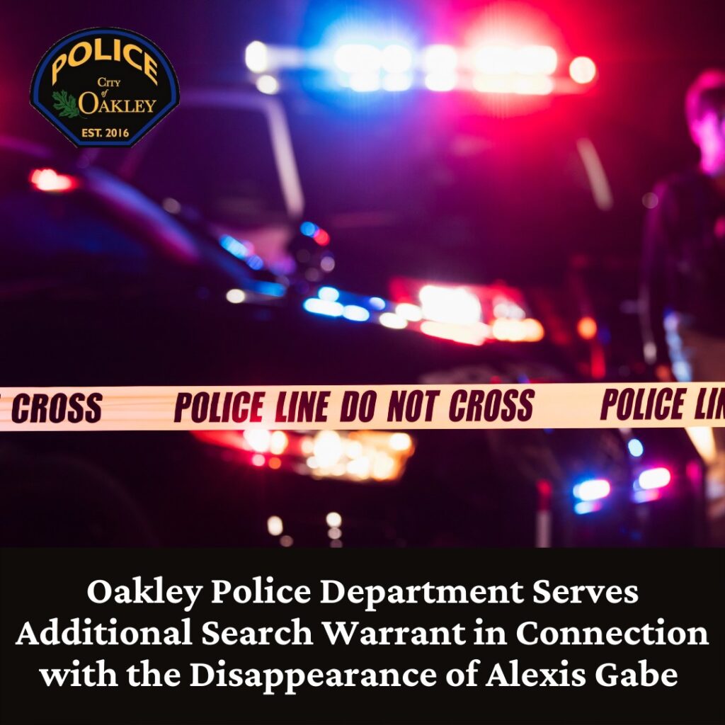Police search Antioch home of missing Oakley woman Alexis Gabe's  ex-boyfriend | Antioch Herald