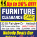 Furniture Clearance Outlet Back to School Sale 09-24